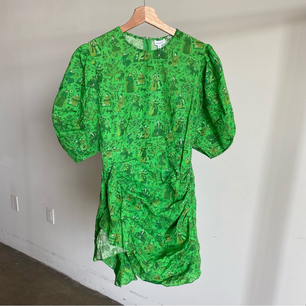 RHODE Emerald Green Mini Dress